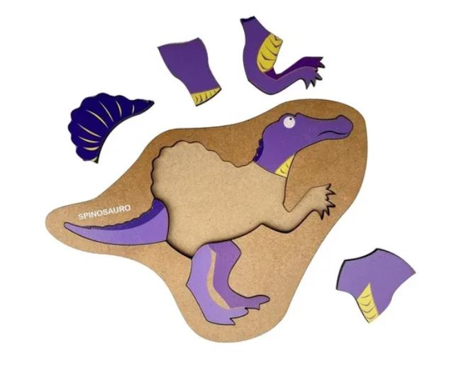 ENCASTRE MADERA DINOSAURIO