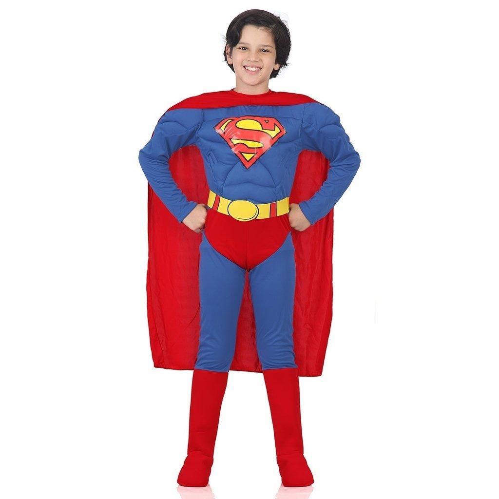 DISFRAZ DE SUPERMAN CON MUSCULOS
