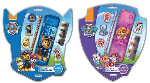 SET ESCOLAR EN BLISTER PAW PATROL