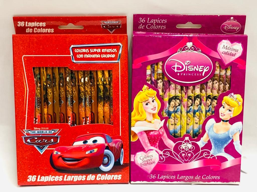 LAPICES DE COLORES X 36 - PERSONAJES