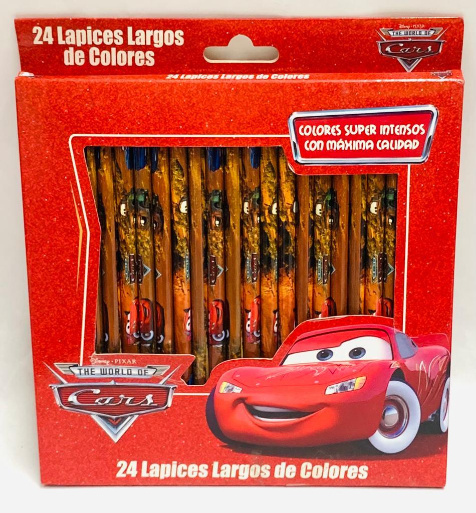 LAPICES DE COLORES X 24 - CARS