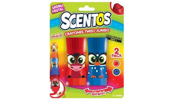 SCENTOS CRAYON TWIST JUMBO X 2 CON AROMA