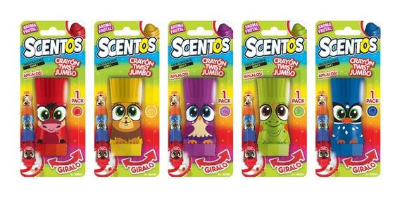 SCENTOS CRAYON TWIST JUMBO X 1 CON AROMA (40057/58/60/61)