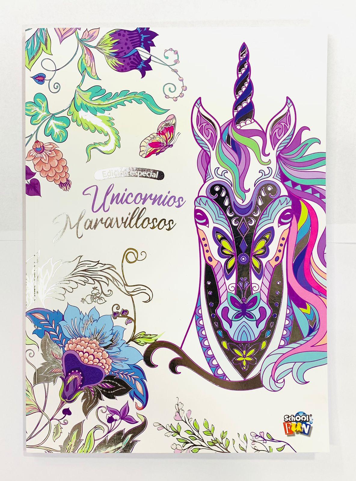 LIBRO DE UNICORNIOS MANDALAS GRANDE