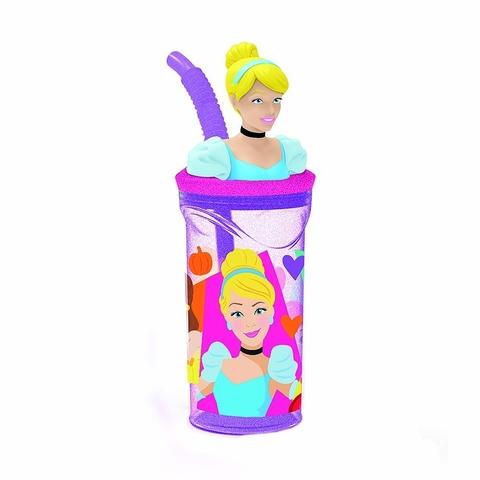 VASO CON FIGURA 3D PRINCESAS