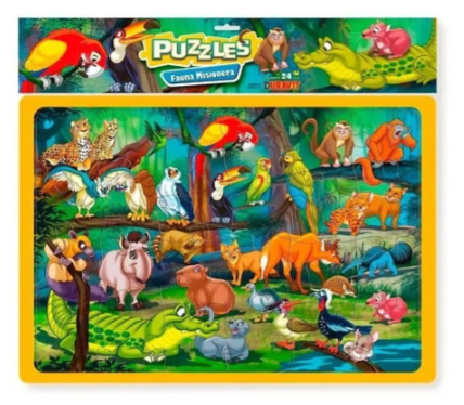 PUZZLE X 24 PIEZAS GIGANTE FAUNA MISIONERA