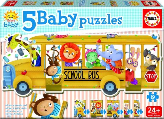 5 BABY PUZZLES AUTOBUS