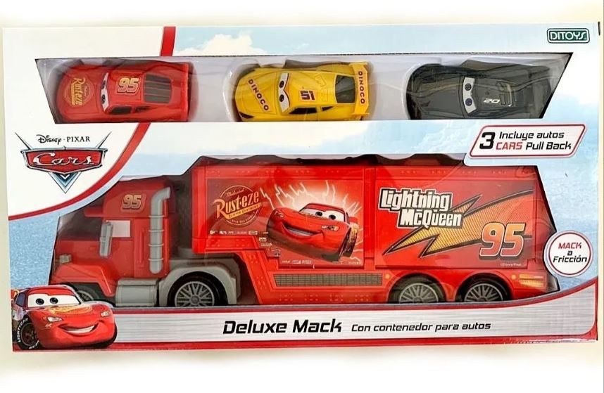 CARS CAMION DELUXE MACK CON 3 AUTITOS