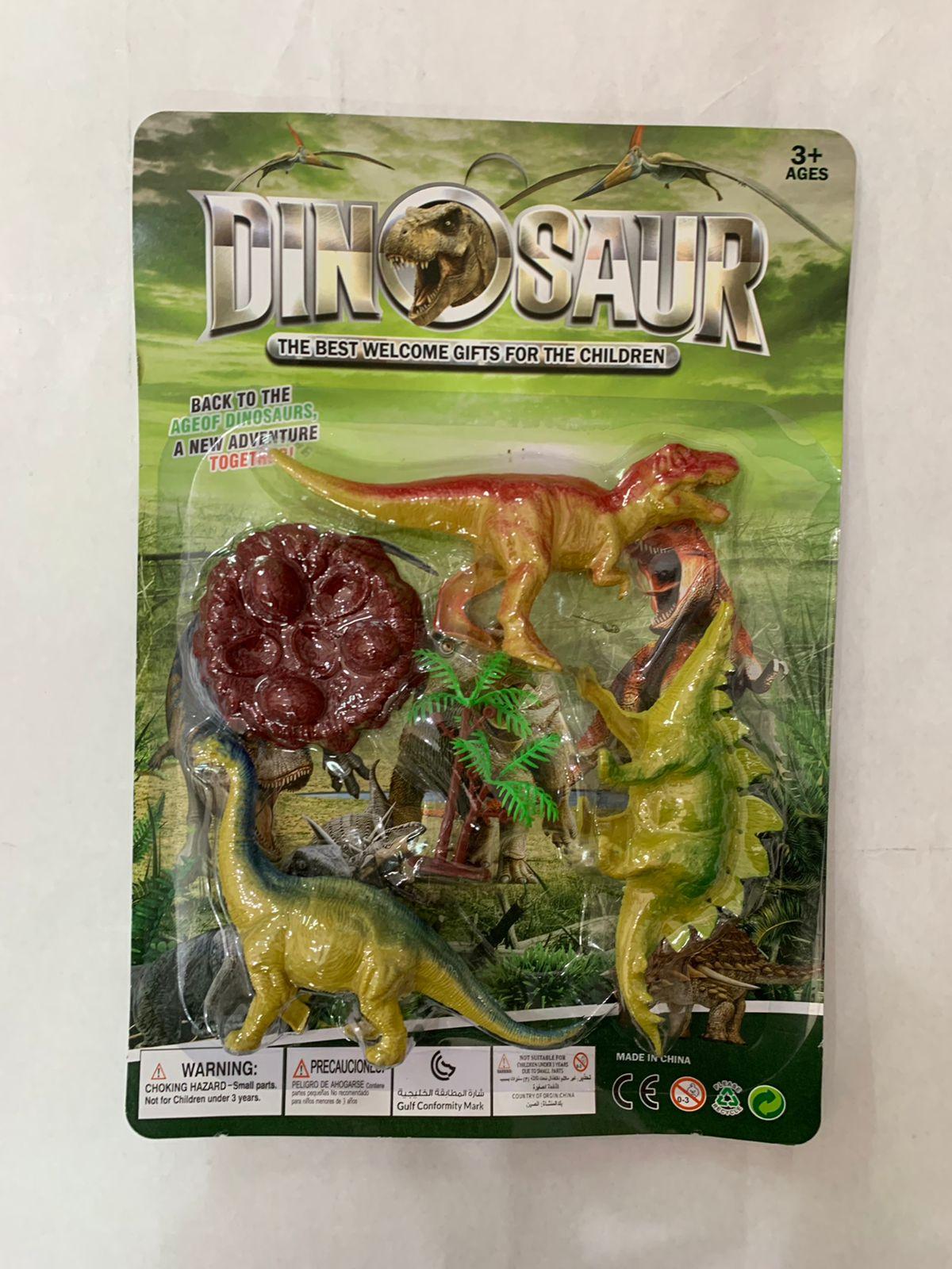 DINOSAURIO X3 CON ACCESORIO EN BLISTER