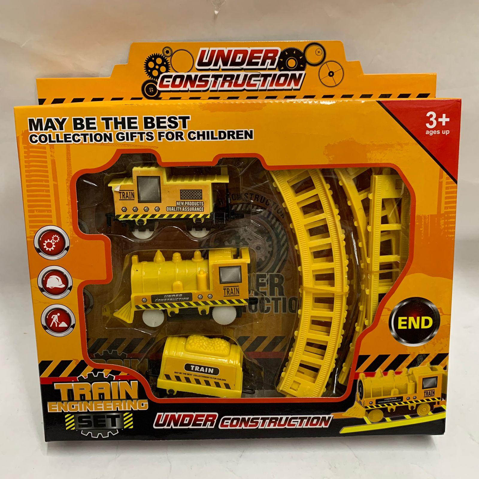 TREN DE CONSTRUCCION CON VIAS CHICO EN CAJA
