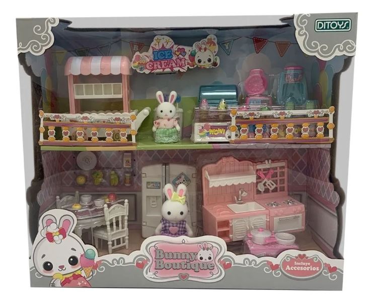 BUNNY BOUTIQUE SET COCINA Y HELADERIA ICE CREAM