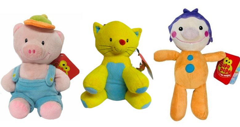 PELUCHES AMIGOS DEL SAPO PEPE MEDIANO