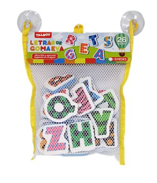 LETRAS DE GOMA EVA 26 PZS CON RED