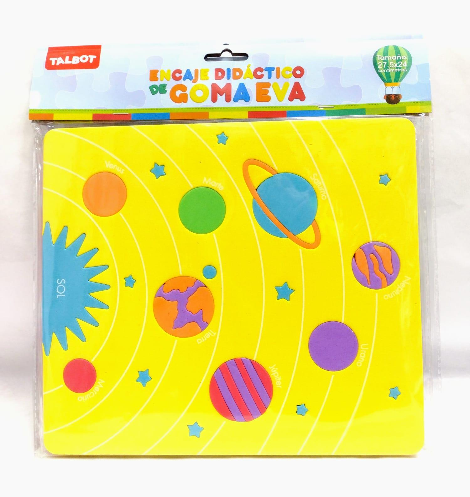 ENCASTRE PLANETAS GOMA EVA 27,5 X 24 CM