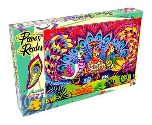 PUZZLE 1000 PZS PAVOS REALES