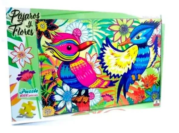 PUZZLE 1000 PZS PAJAROS Y FLORES