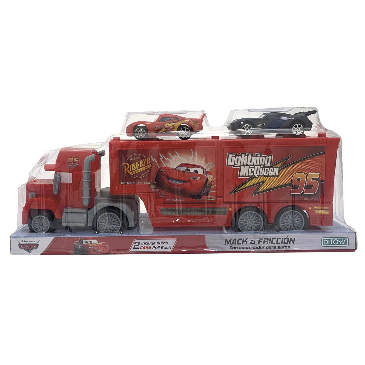 MACK A FRICCION CON CONTENEDOR CARS