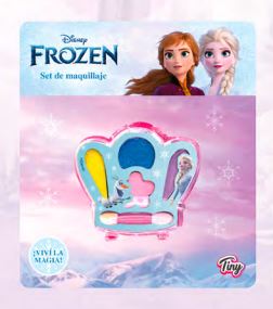 COSMETICO MAQUILLAJE CORONA -FLOR FROZEN EN BLISTER CHICO