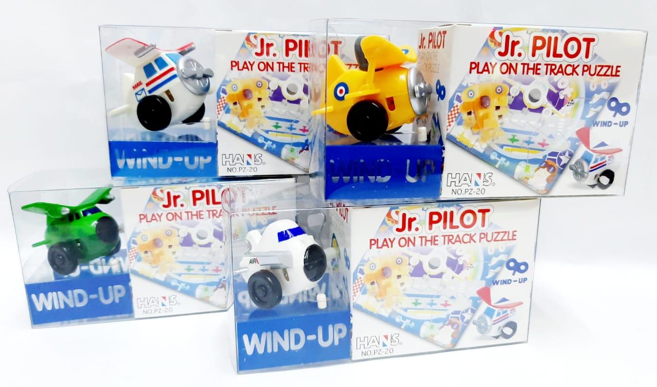 AVION A CUERDA PISTA CON PUZZLE (13303)