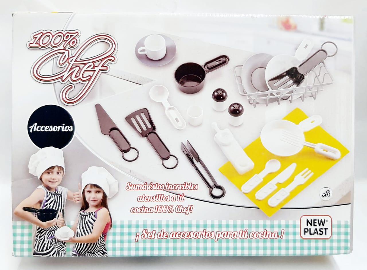 ACCESORIOS COCINA 100% CHEF EN CAJA