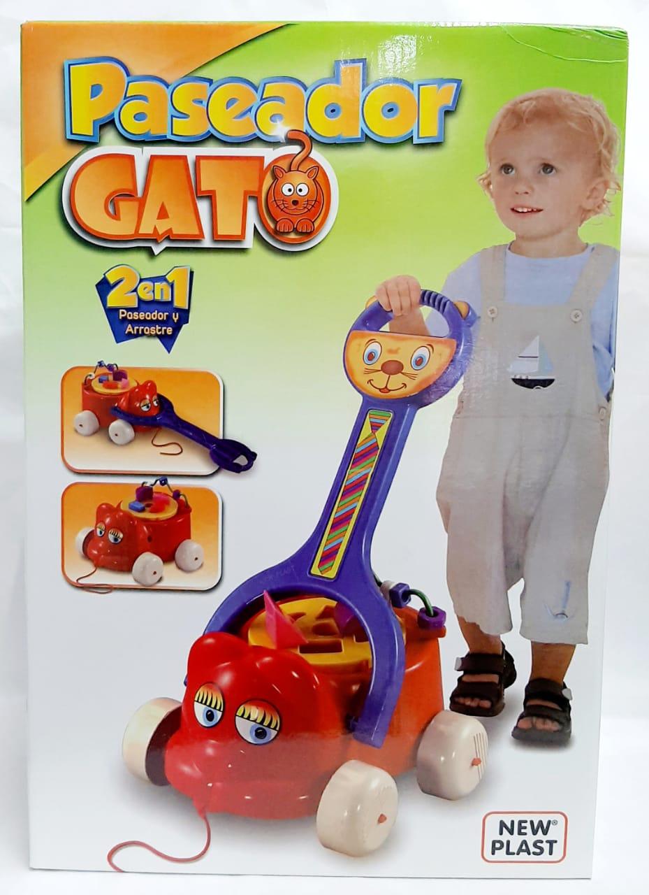 PASEADOR GATO 2 EN 1 EN CAJA