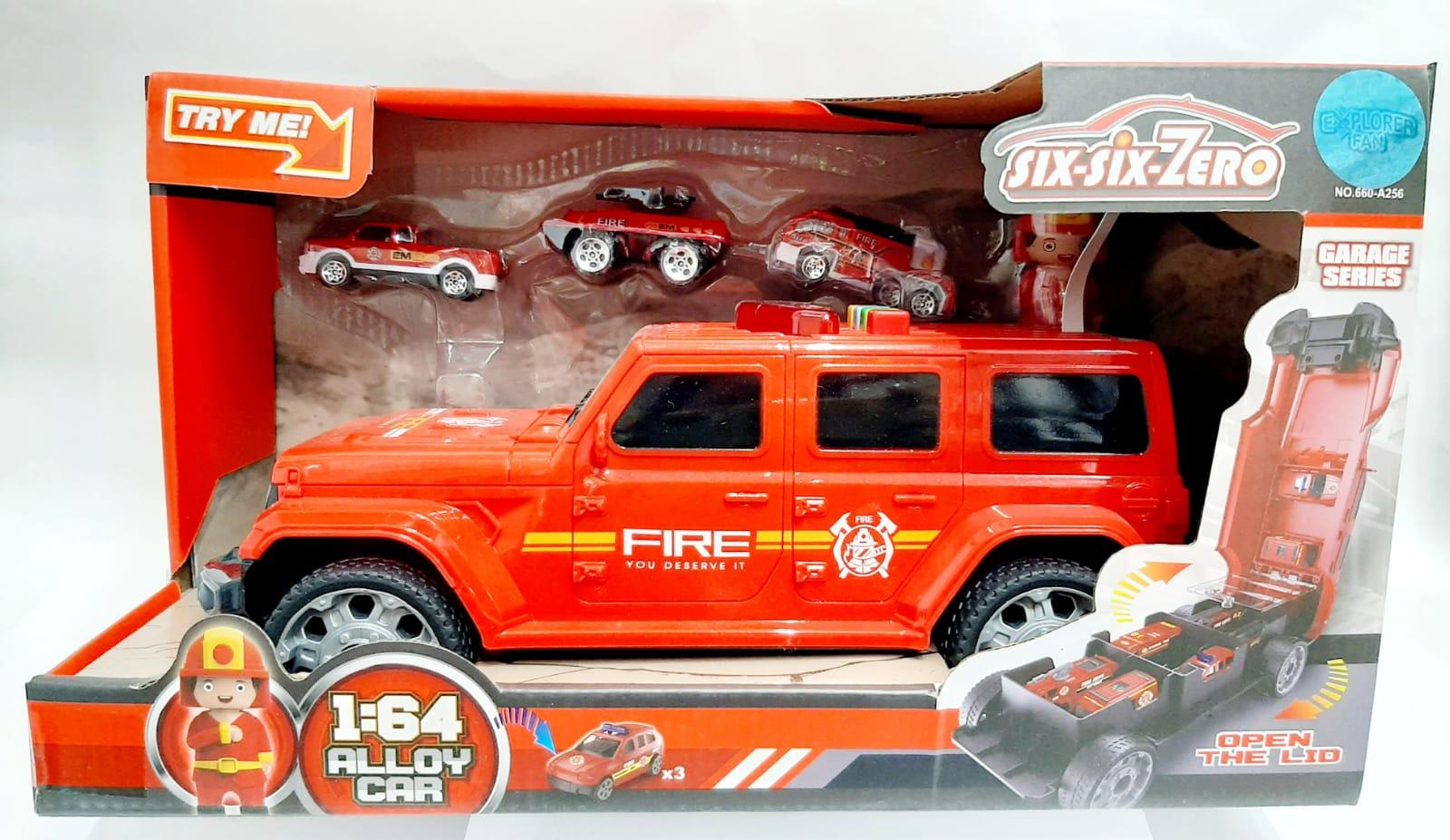 CAMIONETA BOMBERO GUARDA AUTOS METAL