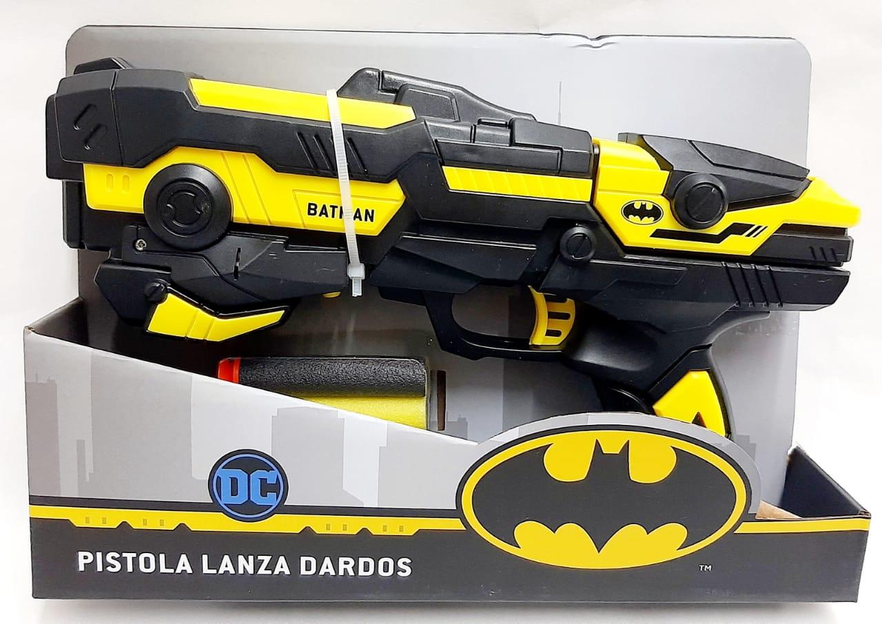 PISTOLA LANZA DARDOS BATMAN CON LUZ EN CAJA