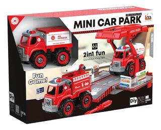 DIY CAMION MINI PARK DESARMABLE ROJO