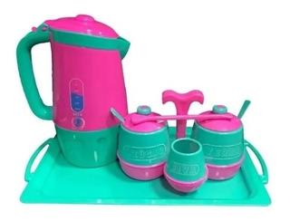 JUEGO DE MATE CON PAVA ELECTRICA Y BANDEJA