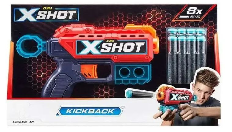 PISTOLA KICKBACK X-SHOT CHICA 8D (1163)