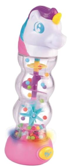 SONAJERO UNICORNIO TUBO BOLITAS CON LUZ