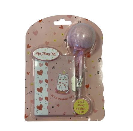 MINI DIARIO SET CON BOLIGRAFO BLISTER
