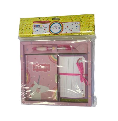 DIARIO EN CAJA CON PAPEL Y BOLIGRAFO