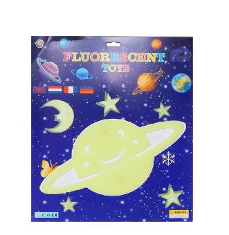 STICKER GLOW PLANETAS BRILLA OSCURIDAD