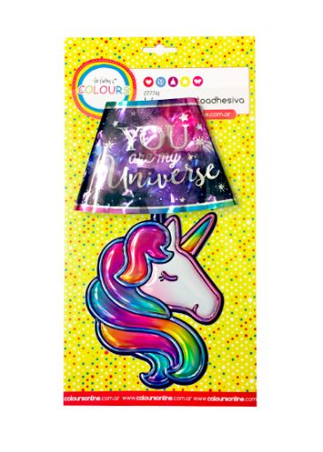 STICKER LAMPARA AUTOADHESIVA UNICORNIO