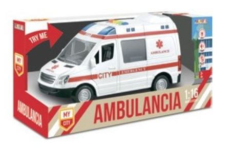AMBULANCIA CON LUZ Y SONIDO 1:20 CHICO