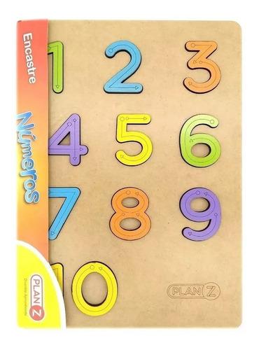 ENCASTRE NUMEROS MADERA