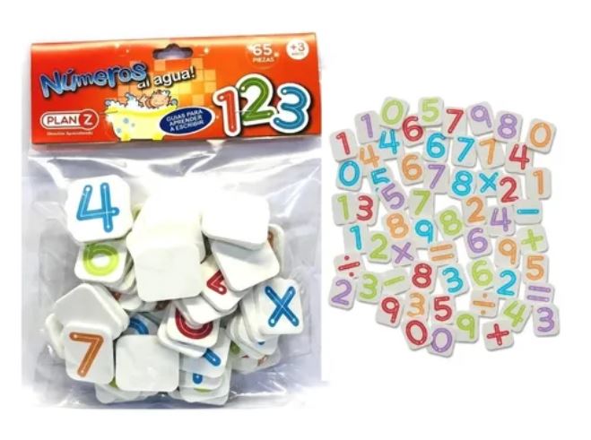NUMEROS AL AGUA 65PZS