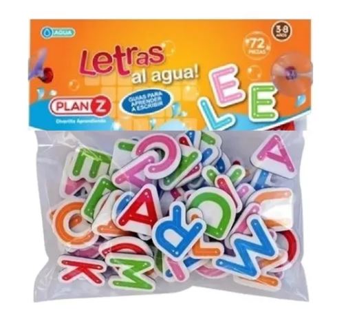 LETRAS AL AGUA 72PZS