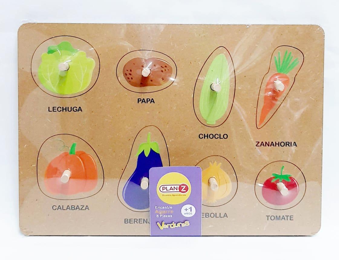 ENCASTRE VERDURAS 8PZS AGARRE MADERA