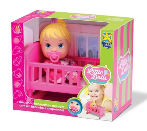 LITTLE DOLLS BEBE CON CUNA