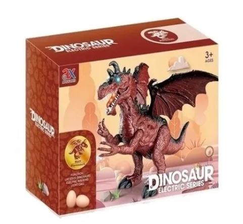 DINOSAURIO DRAGON CON ALAS Y HUEVOS