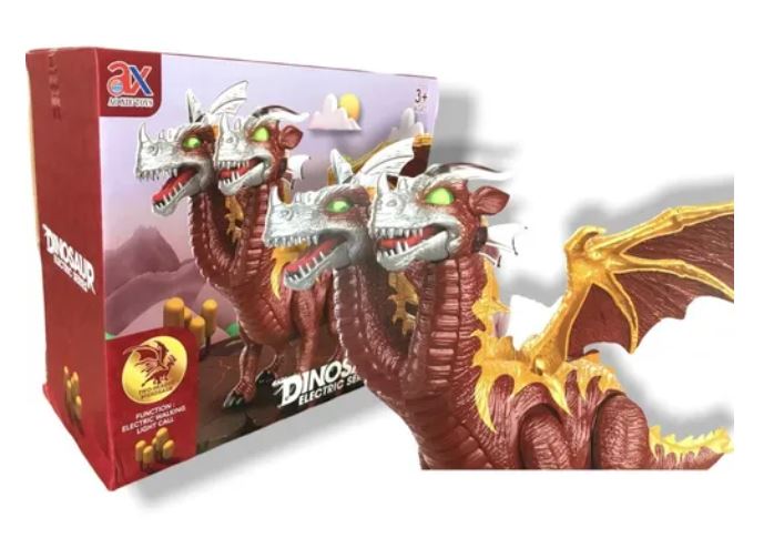 DINOSAURIO DRAGON 2 CABEZAS