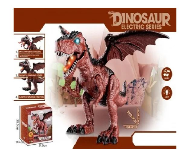 DINOSAURIO CON ALAS LUZ SONIDO Y MOVIMIENTO