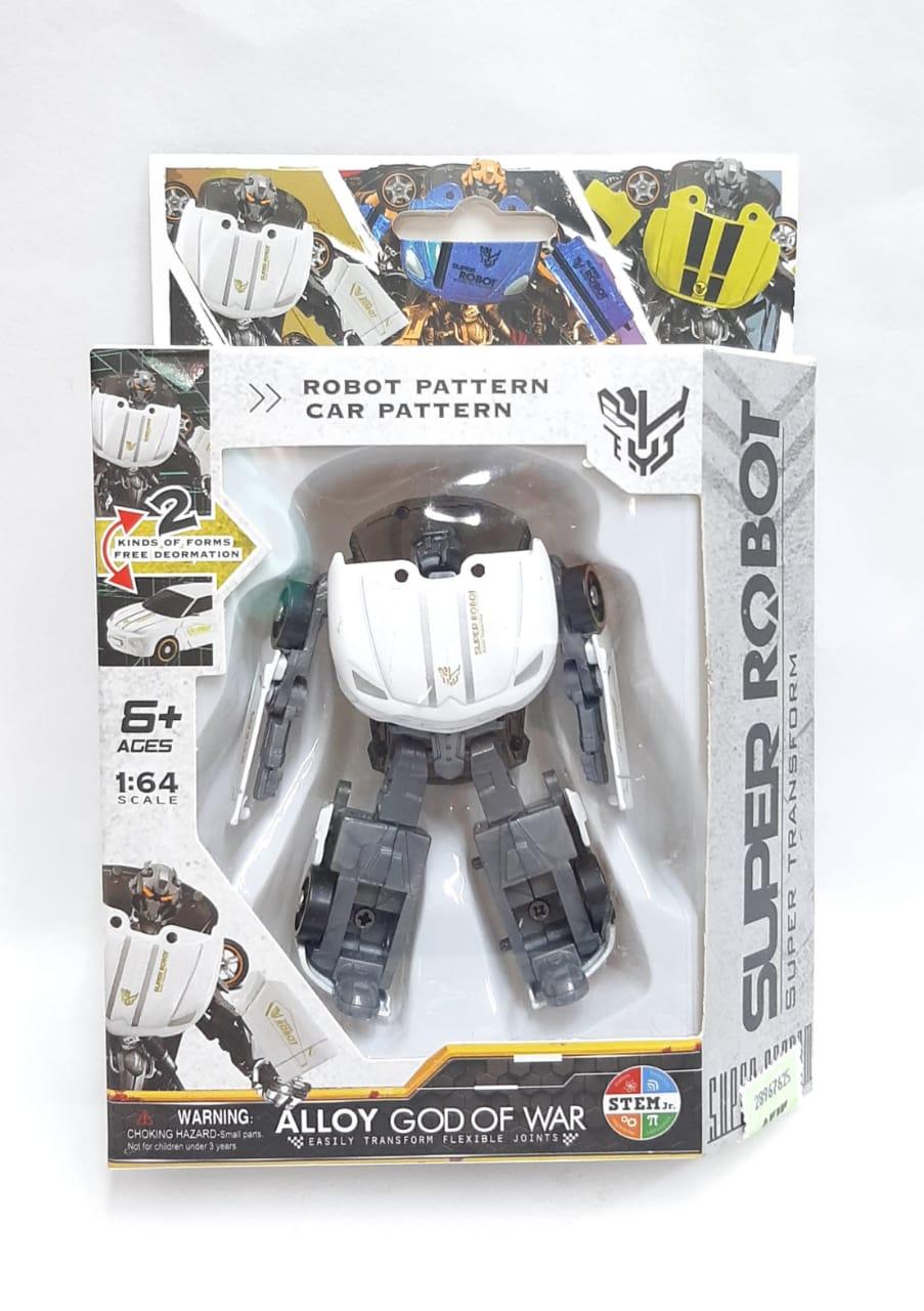 TRANSFORMERS METAL CHICO BLANCO EN CAJA
