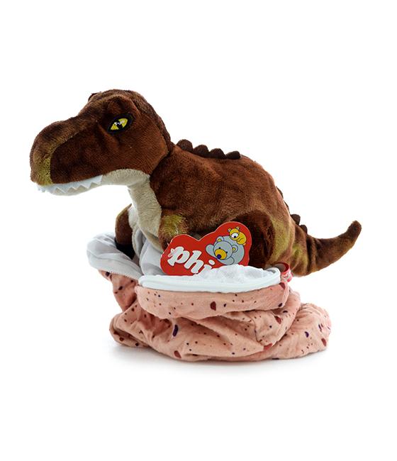 DINOSAURIO 20CM CON BOLSA EN PANZA