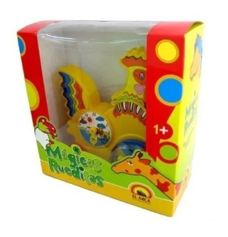 ARRASTRE GALLINA CON RELOJ EN CAJA