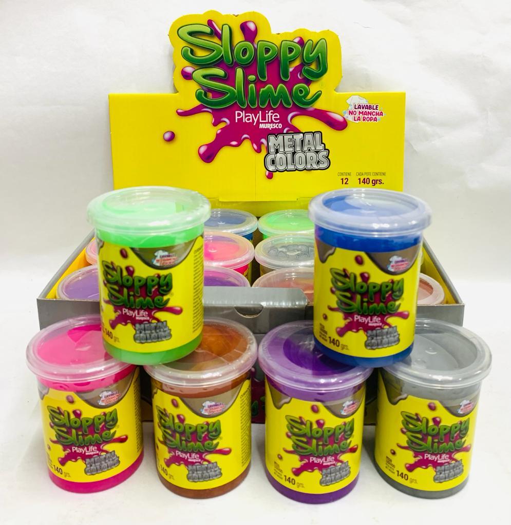 SLOPPY SLIME METAL COLORS X 12