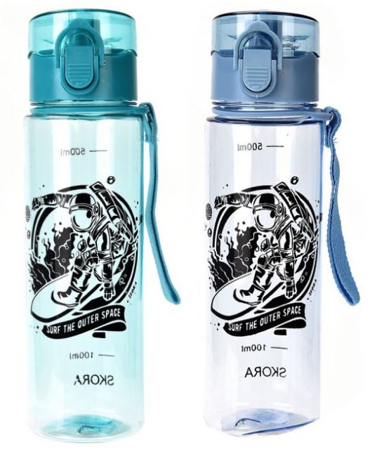 BOTELLA TAPA CLIC 500ML SURF - COLORES SURTIDOS