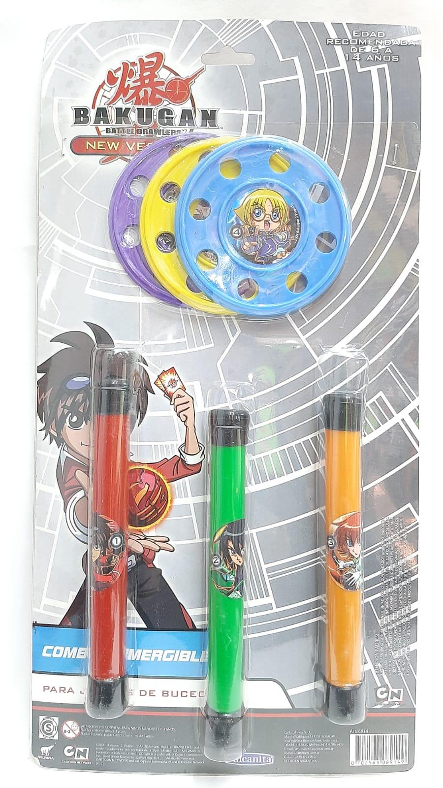 STICKS + DISCOS BAKUGAN JUEGO DE BUCEO